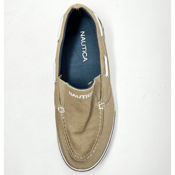 Nautica Men's Doubloon Boat Shoe Burlap Canvas Slip-On Size 8 Casual Normalcore - Picture 6 of 7